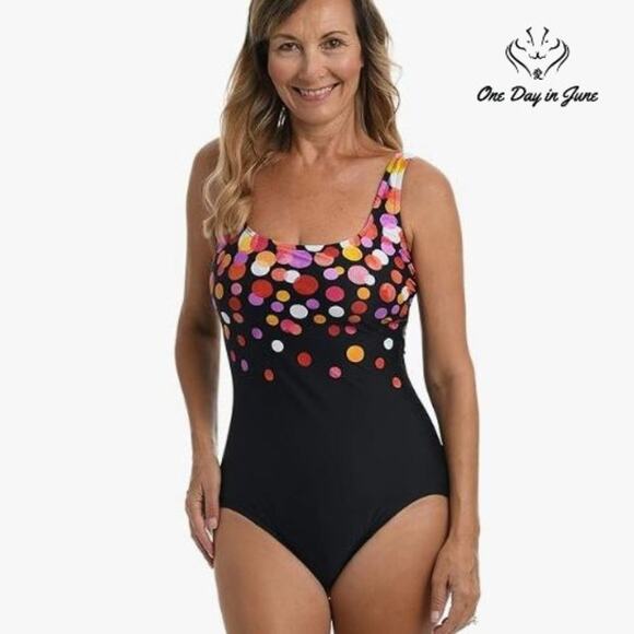Maxine of Hollywood Other - Maxine of Hollywood Square Neck Maillot One Piece Swimsuit Size 6